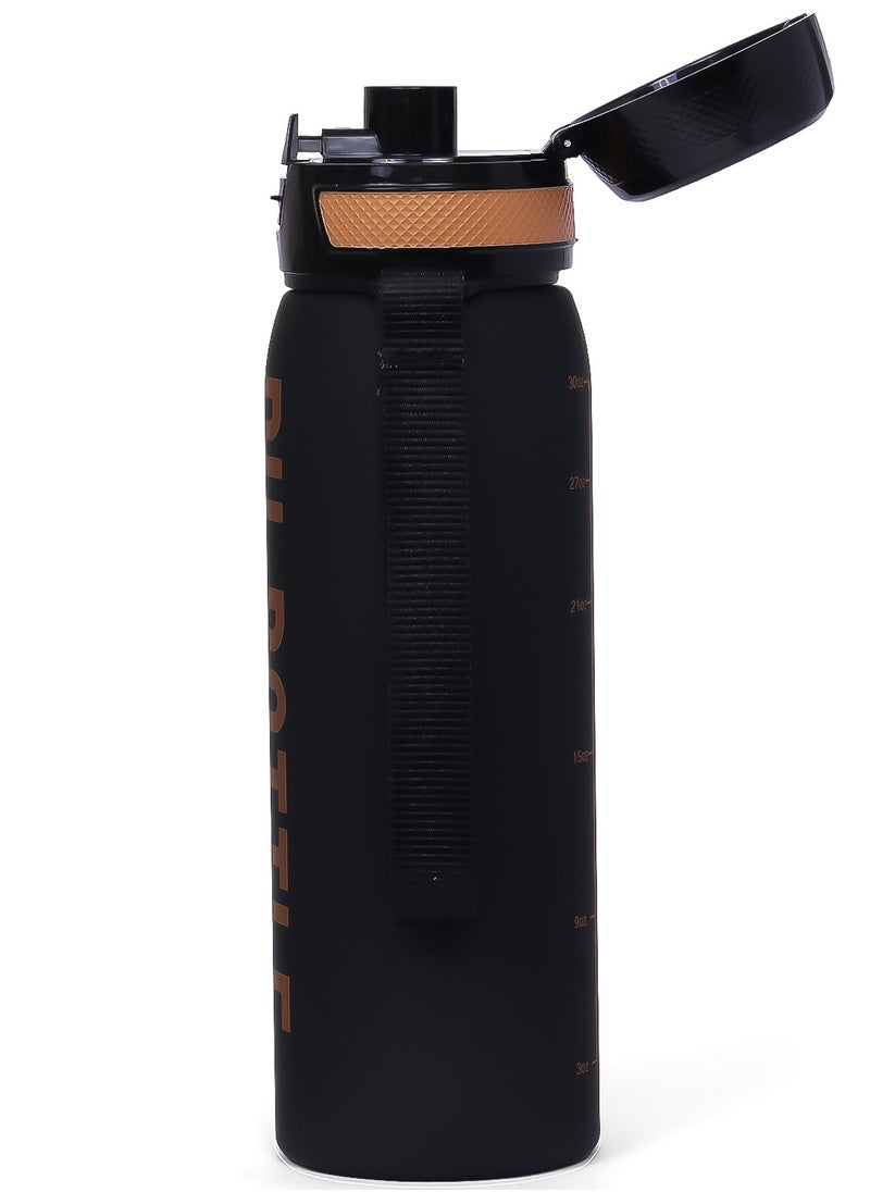 Eazy Kids Water Bottle 1000Ml - Black  - Image 4