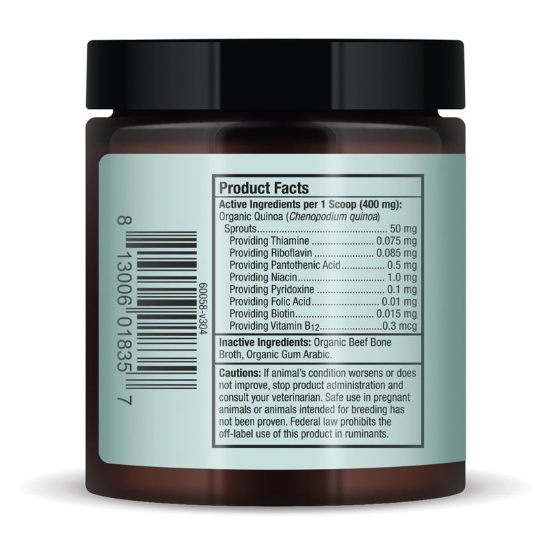 Dr. Mercola Bark & Whiskers Organic Vitamin B Complex, 0.85 Oz. (24 g), 60 Scoops, Supports A Healthy Nervous System & Endurance, Veterinarian Formulated, Non-GMO, Certified USDA Organic, Dr. Mercola - Image 3