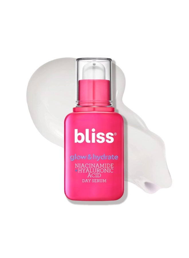 BLISS Bliss Glow & Hydrate Serum | Niacinamide + Hyaluronic Acid | Improves Dullness, Hydrates, Replenishes, & Defends Skin | Lightweight & Clean | Vegan & Cruelty-Free | 1 Fl Oz - Image 1