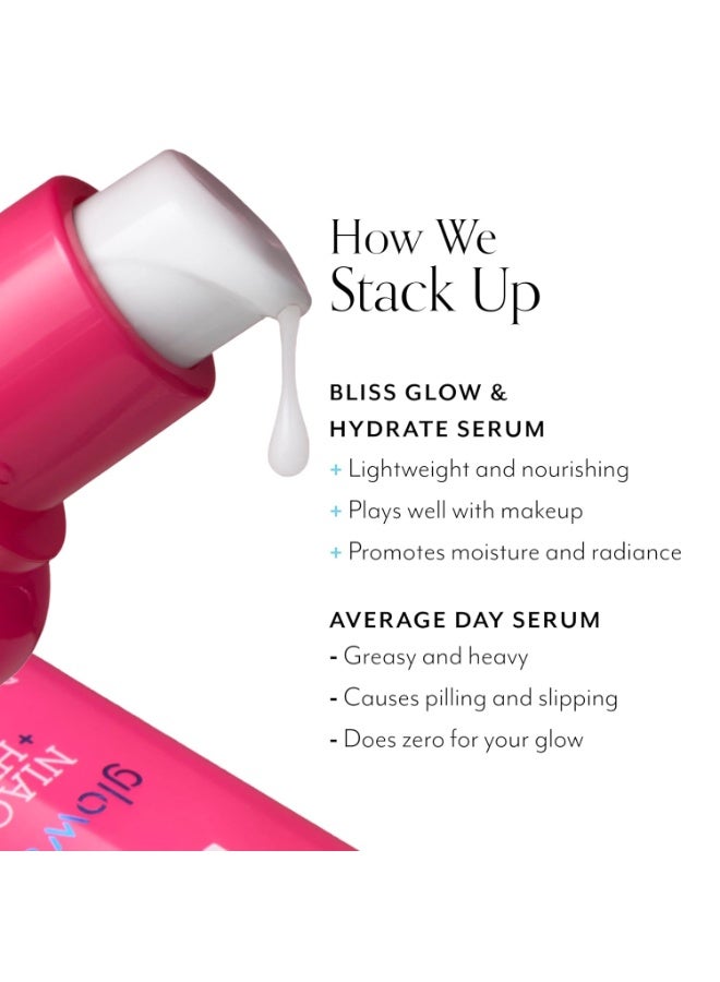BLISS Bliss Glow & Hydrate Serum | Niacinamide + Hyaluronic Acid | Improves Dullness, Hydrates, Replenishes, & Defends Skin | Lightweight & Clean | Vegan & Cruelty-Free | 1 Fl Oz - Image 5