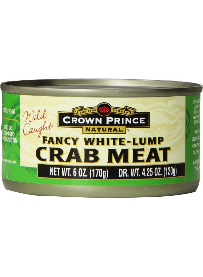 Crown Prince, Fancy White Lump Crab Meat, 6 oz - Image 1