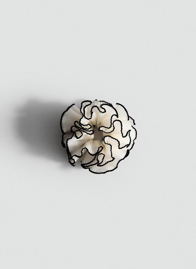MANGO Flower Scrunchie With Contrasting Trim  - Image 1