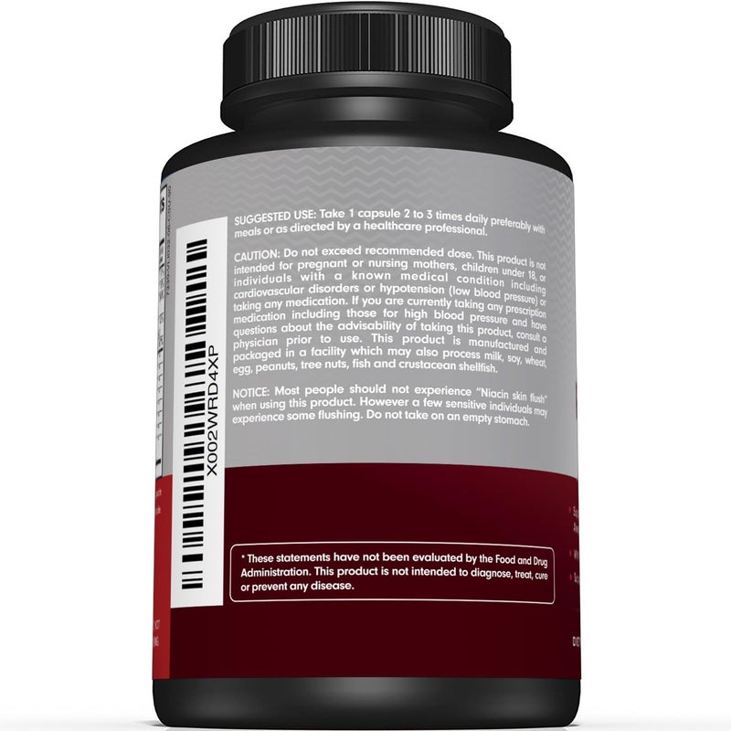 Sunergetic مكمل دعم ضغط الدم الفاخر لصحة القلب والأوعية الدموية مع الثوم والقرنفل والهيبسكس 90 كبسولة - Image 3