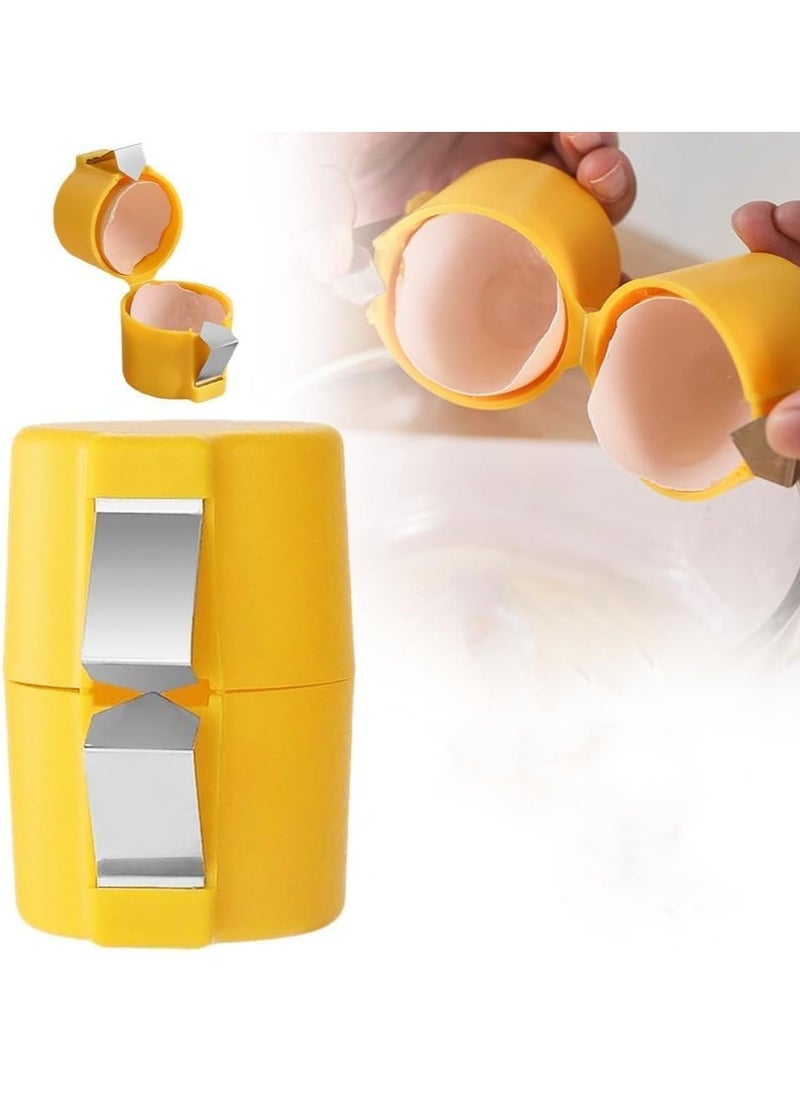 Mmmon 1 PCS Egg Shell Opener,New Egg Cracker Tool for Raw Eggs,Handheld Eggs Breaker Multifunctional Egg Cutter Egg Cracker and Separator for Cooking Camping Kitchen Gadgets  - Image 1