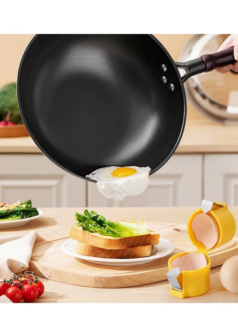Mmmon 1 PCS Egg Shell Opener,New Egg Cracker Tool for Raw Eggs,Handheld Eggs Breaker Multifunctional Egg Cutter Egg Cracker and Separator for Cooking Camping Kitchen Gadgets  - Image 4