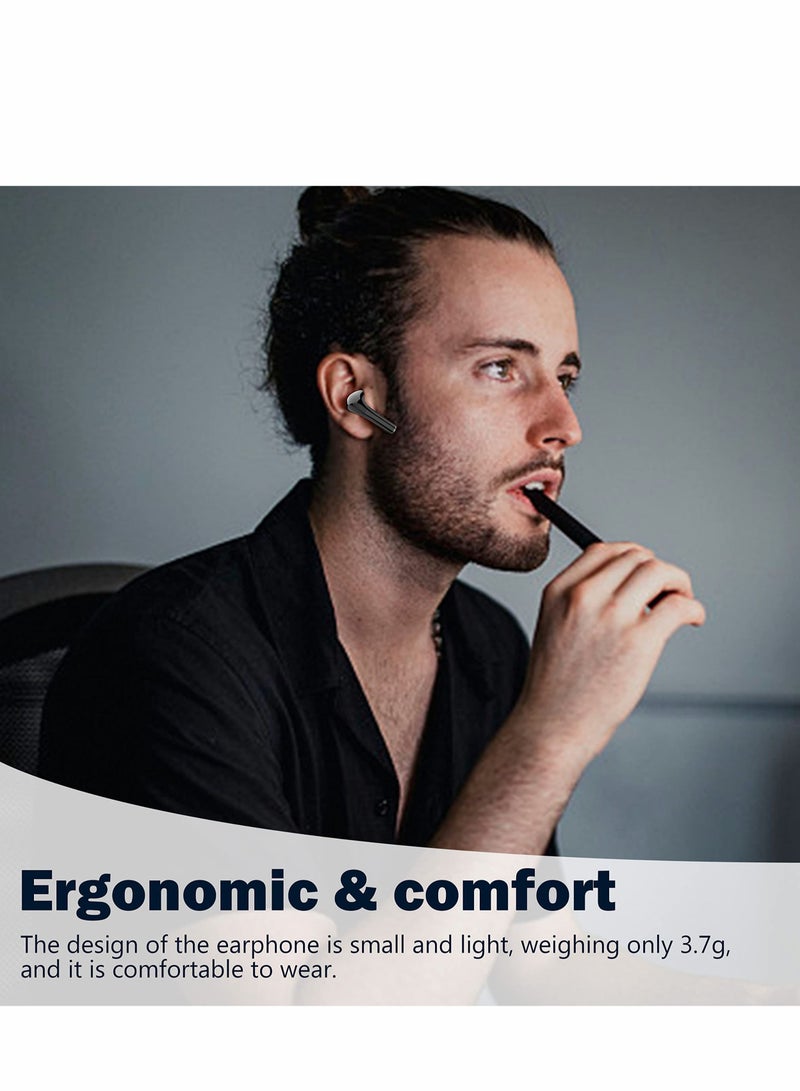 Captaintech Wireless Earbuds Bluetooth 5.0 Earphones Mini Bluetooth Earbuds HiFi Stereo Wireless in-Ear Headphones - Image 3