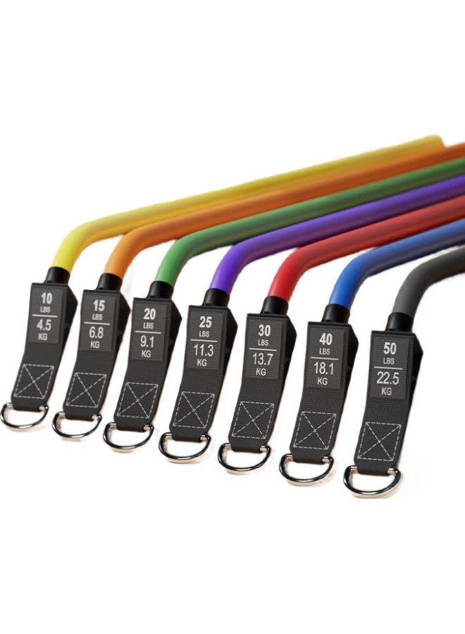 Calliven شريط مقاومة كاليڤن، حبل مرن، فتاحة ظهر مثبتة على الباب، معدات لياقة بدنية، شريط مرن، جهاز سحب، تمارين منزلية، 120 رطل + مقبض - Image 1