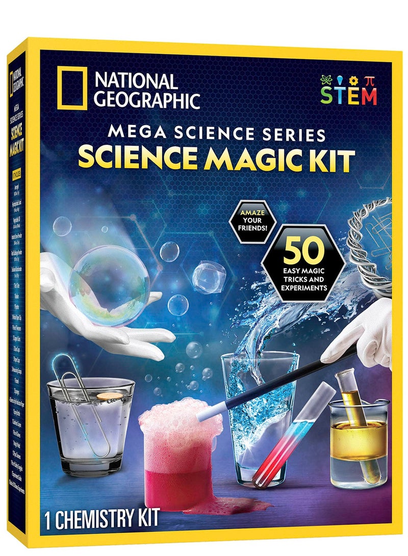 NATIONAL GEOGRAPHIC طقم سحر الماربل الأزرق - سلسلة العلوم الضخمة - لعبة تعليمية STEM للأطفال - Image 1