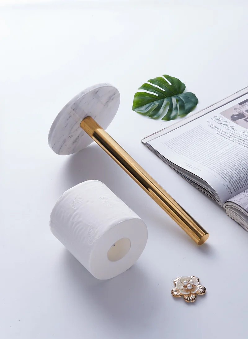 1Chase Gold Paper Tissue Towel Holder with Marble Base