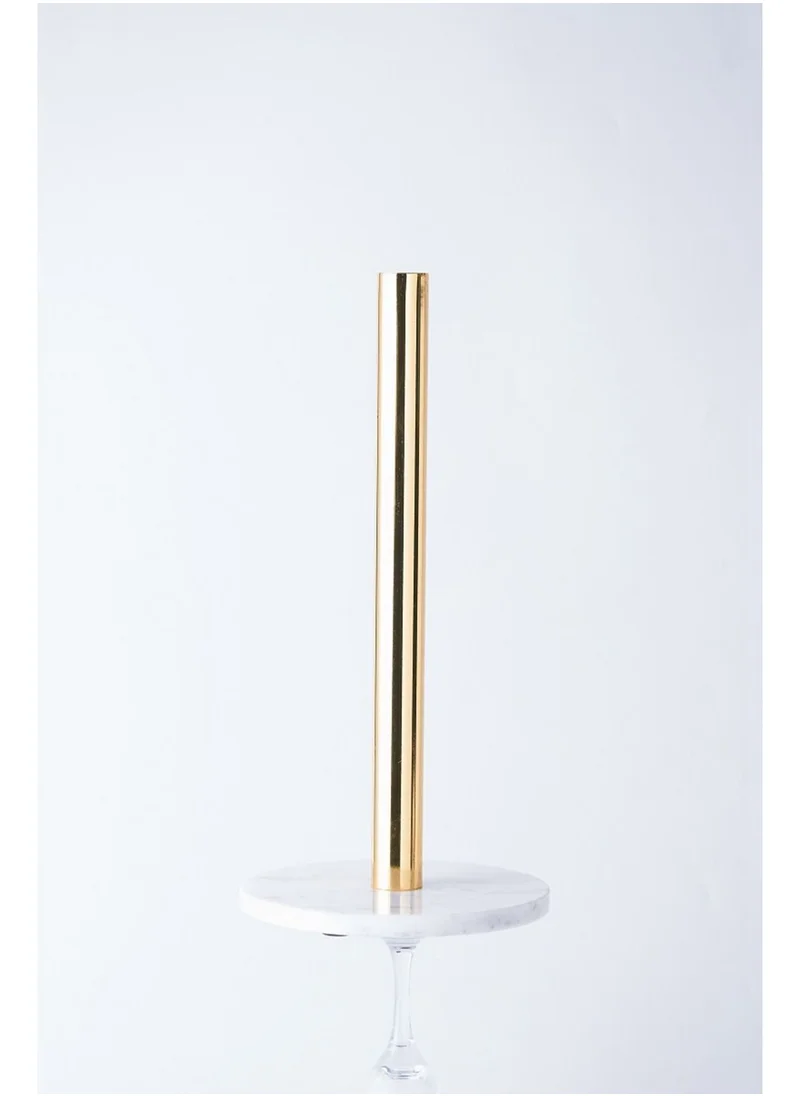 1Chase Gold Paper Tissue Towel Holder with Marble Base