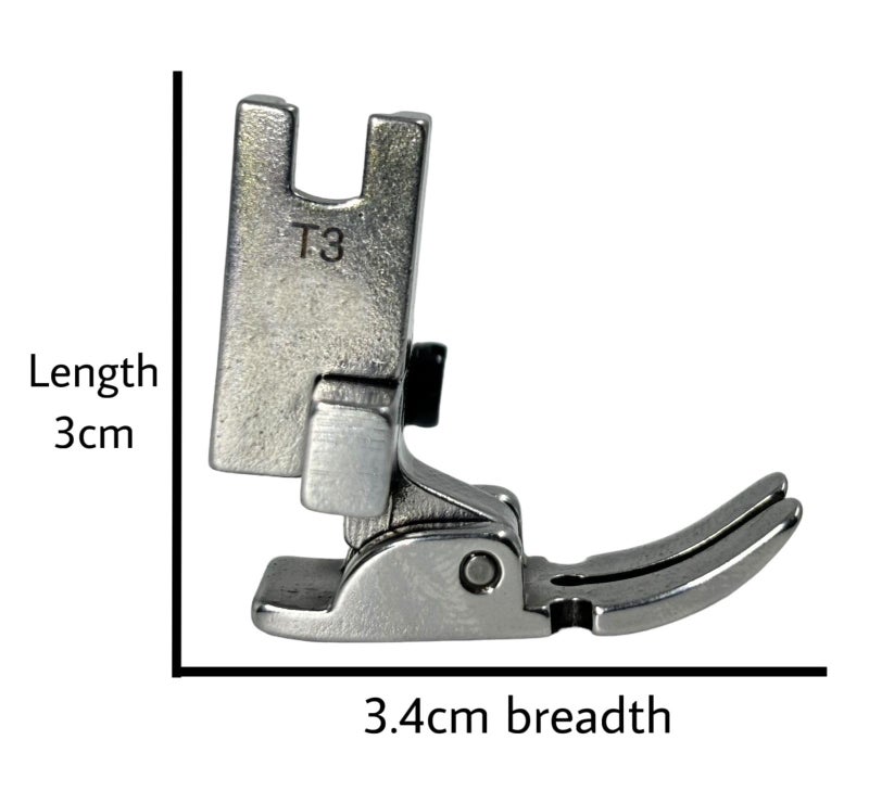 Zenith T3 Universal 3-in-1 Presser Foot - Adjustable Left, Center & Right | for Single-Needle Industrial Lockstitch Machines | Fits Jack, Juki, Gemsy & More | Durable Metal for Precision Stitching. - Image 2