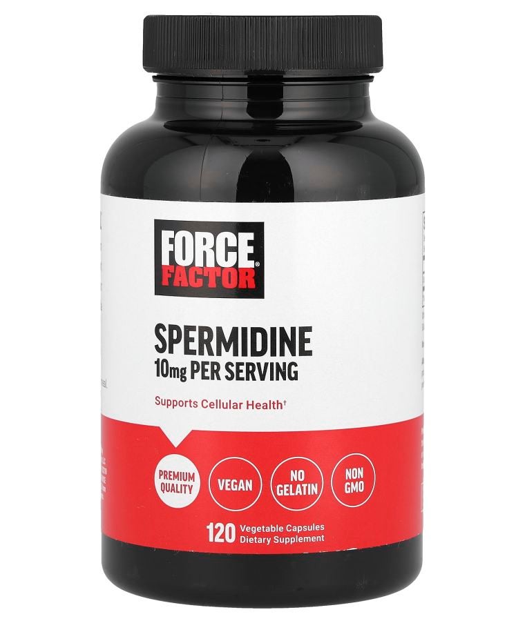 Force Factor Spermidine 120 Vegetable Capsules (5 mg per Capsule)