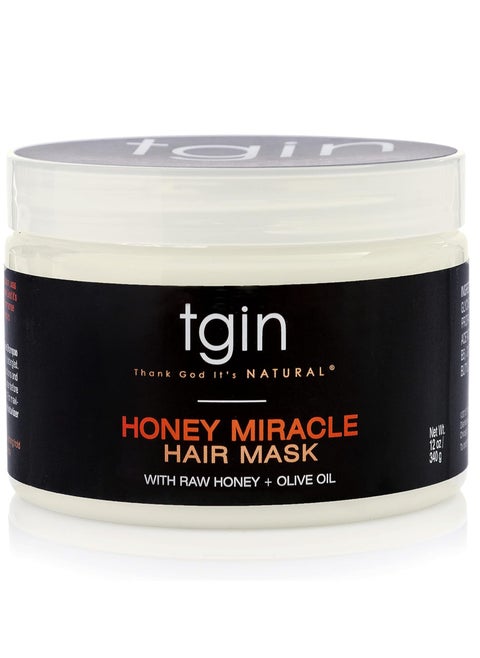 Hair Mask with Honey Miracle Conditioner with Raw Honey and Olive Oil by Teigen for Normal, Dry and Frizzy Hair, 12 oz, From Thank Good It's Natural 340g