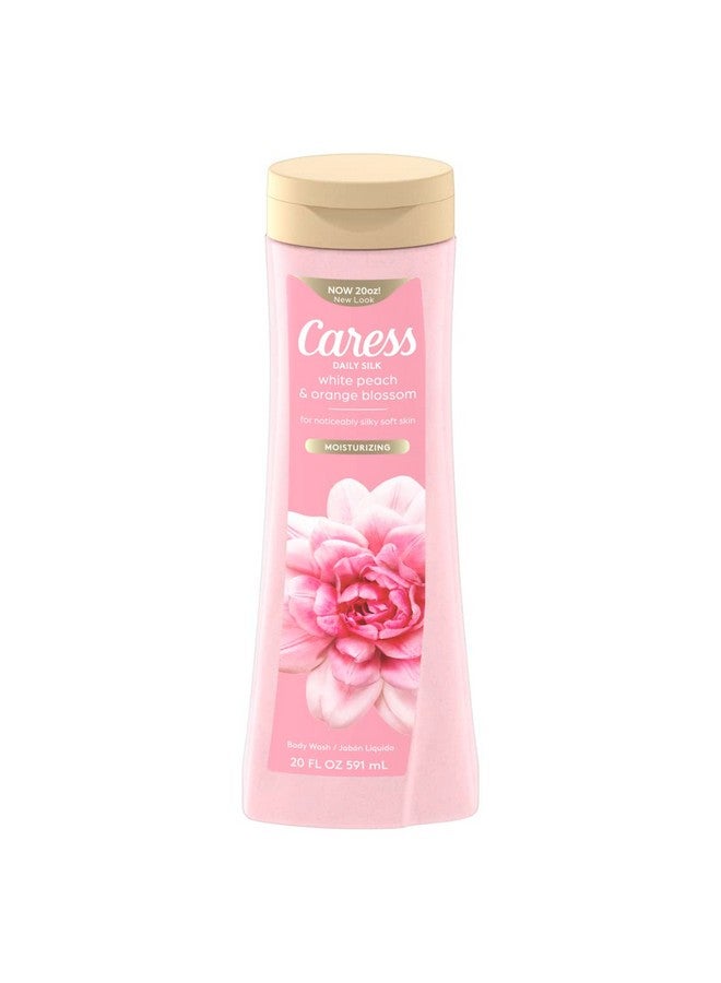 Caress Body Wash With Silk Extract For Noticeably Silky Soft Skin Daily Silk Body Soap With White Peach & Orange Blossom 20 Fl Oz - Image 1