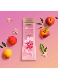 Caress Body Wash With Silk Extract For Noticeably Silky Soft Skin Daily Silk Body Soap With White Peach & Orange Blossom 20 Fl Oz  - Image 3