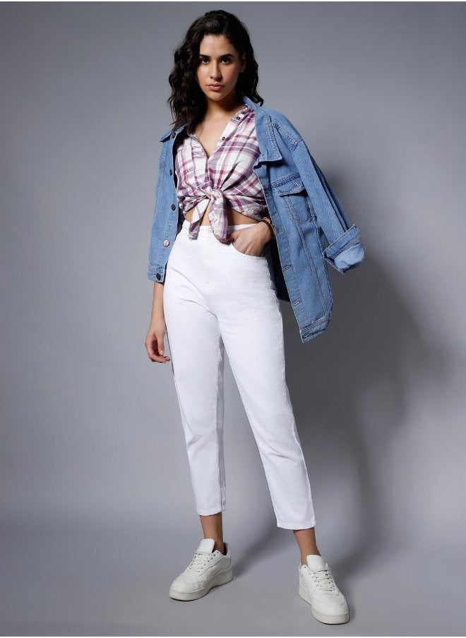 HIGH STAR - Women White Jeans - Image 1