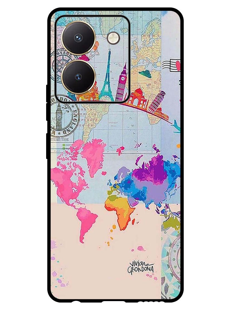 Theodor Protective Case Anti Scratch Shock Proof Bumper Cover For Vivo Y27s Travel - Image 1