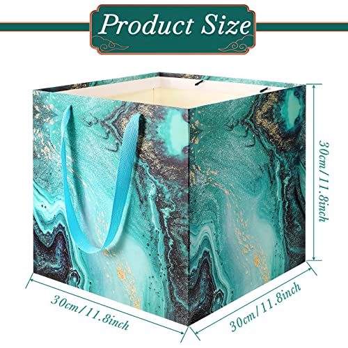 Teling 4 Pcs Extra Large Gift Bag 118 Inch Square Marble Large Wedding Huge Birthday Paper Gift Bag with Handles for Party Holiday Bridal Engagement Present - Image 3