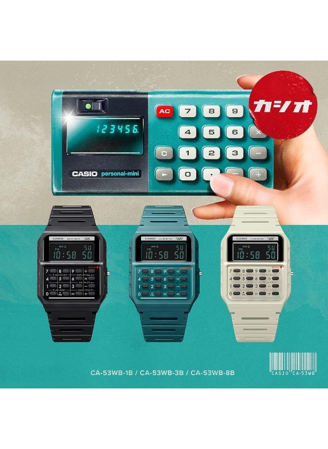 Unisex Digital Display Watch With Green Resin Strap - CA-53WB-3BDF