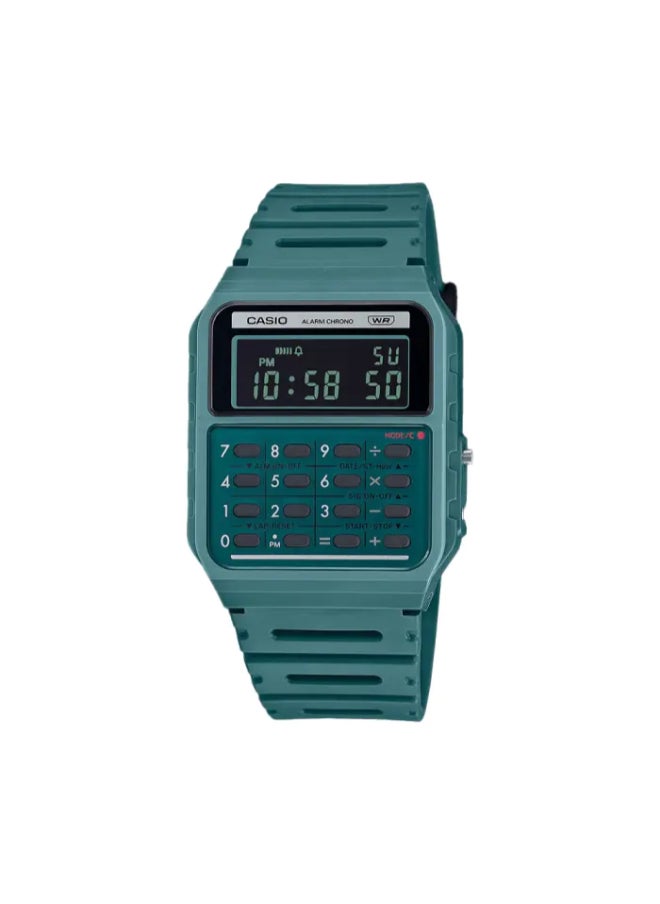 Unisex Digital Display Watch With Green Resin Strap - CA-53WB-3BDF
