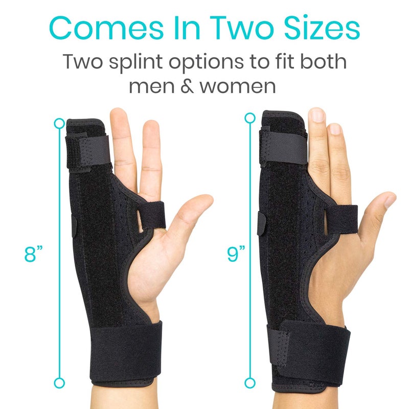 Vive Boxer Finger Splint Brace Supports Pinky Ring Middle Metacarpals and Knuckles  Right or Left Adjustable Hand Brace  Straightening for Trigger Finger Injury Fracture Broken Tendonitis 775 inch - Image 4
