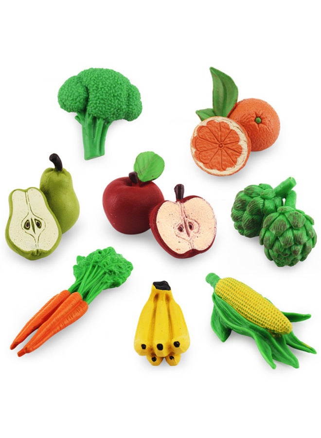 Export Simulation Fruit And Vegetable Model Set For Apple Orange Banana Carrot Corn Broccoli Toy-Color:BL-1197 Fruits And Vegetables 103g  - Image 3