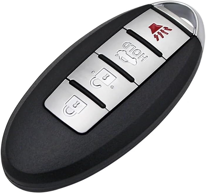4 Buttons Replacement Key Shell with Uncut Key for Nissan Altima Armada Frontier Maxima Murano Pathfinder Quest Sentra Xterra 350Z, Keyless Entry Car Remote Fob Case - Image 4