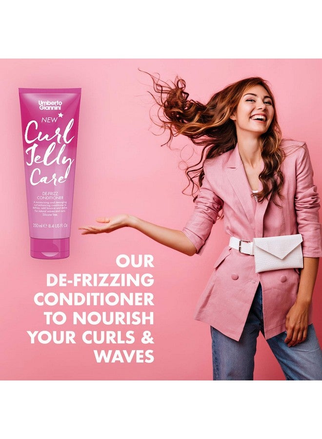 Umberto Giannini Curl Jelly Care Vegan & Cruelty Free Defrizz Conditioner For Curly Or Wavy Hair 250 Ml - Image 4