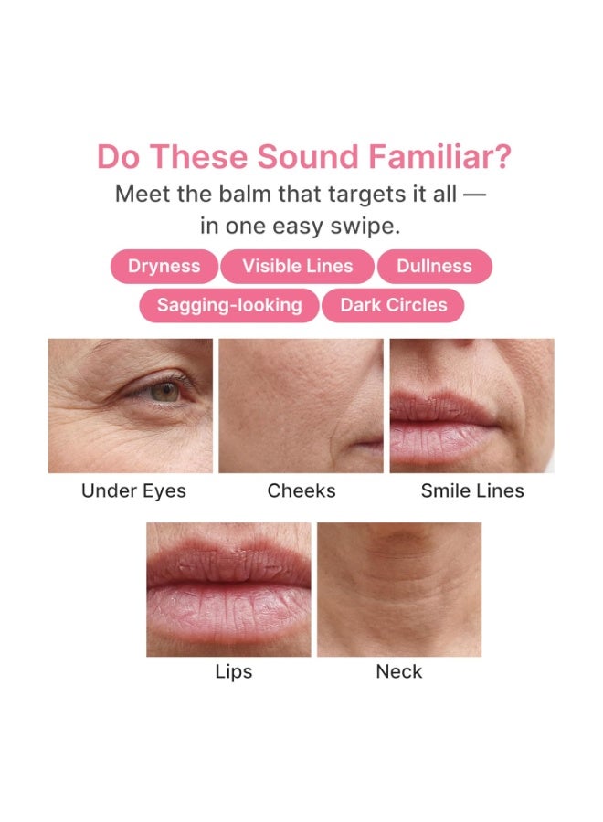 ميديكيوب بلسم Medicube PDRN Pink Collagen Volume Multi Balm Stick – بلسم متعدد الاستخدامات للوجه والجسم يحتوي على Volufiline وPDRN وNAD والكولاجين للمساعدة في تعزيز مظهر امتلاء البشرة وإشراقتها.  يمكن استخدامه على منطقة تحت العين، والرقبة، والجبهة، وخطوط الابتسامة، والشفاه للمساعدة في ترطيب البشرة وتحسين مظهرها ومنحها مظهراً أكثر نعومة وامتلاءً وإشراقاً.  الحجم: 10 غرام. - Image 2
