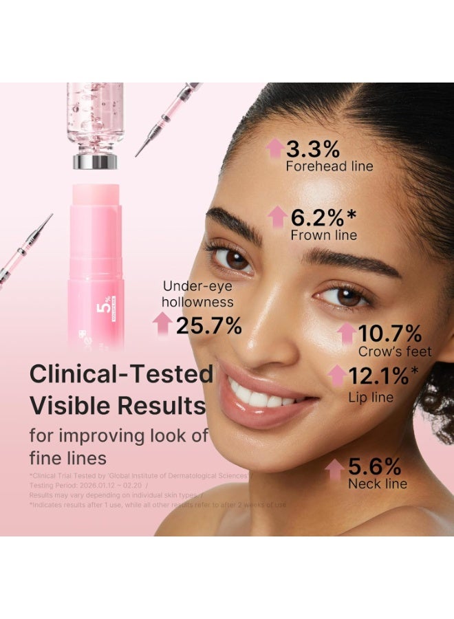 ميديكيوب بلسم Medicube PDRN Pink Collagen Volume Multi Balm Stick – بلسم متعدد الاستخدامات للوجه والجسم يحتوي على Volufiline وPDRN وNAD والكولاجين للمساعدة في تعزيز مظهر امتلاء البشرة وإشراقتها.  يمكن استخدامه على منطقة تحت العين، والرقبة، والجبهة، وخطوط الابتسامة، والشفاه للمساعدة في ترطيب البشرة وتحسين مظهرها ومنحها مظهراً أكثر نعومة وامتلاءً وإشراقاً.  الحجم: 10 غرام. - Image 4