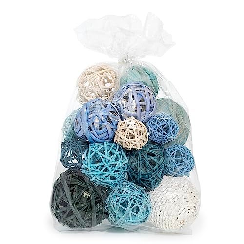ANDALUCA Decorative Balls Bag Bowl Filler Home Decor (Turqouise Blue) - Image 3