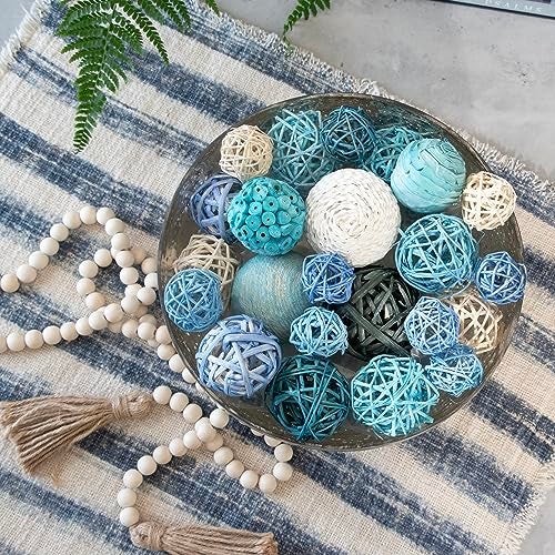 ANDALUCA Decorative Balls Bag Bowl Filler Home Decor (Turqouise Blue) - Image 5