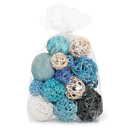 ANDALUCA Decorative Balls Bag Bowl Filler Home Decor (Turqouise Blue) - Image 2