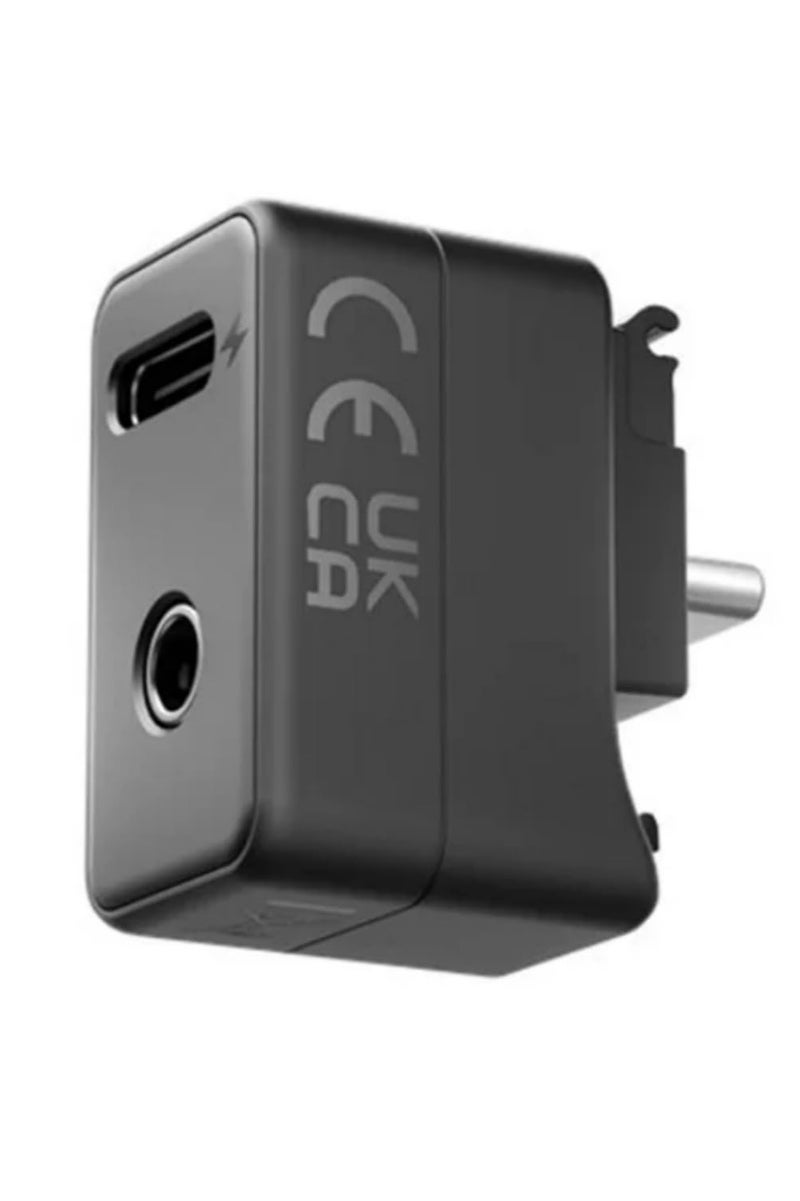 For Insta360 X5 Microphone Adapter Type C to 3.5mm Audio Port for External Mics Sound Recording Accessory Essential Charging Compatible with Action Camera and Other Devices - Image 1