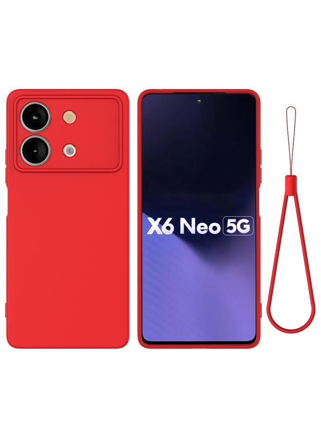 The Bros Case For Xiaomi Poco X6 Neo/Redmi Note 13R Pro Solid Color Liquid Silicone Dropproof Full Coverage Phone Case