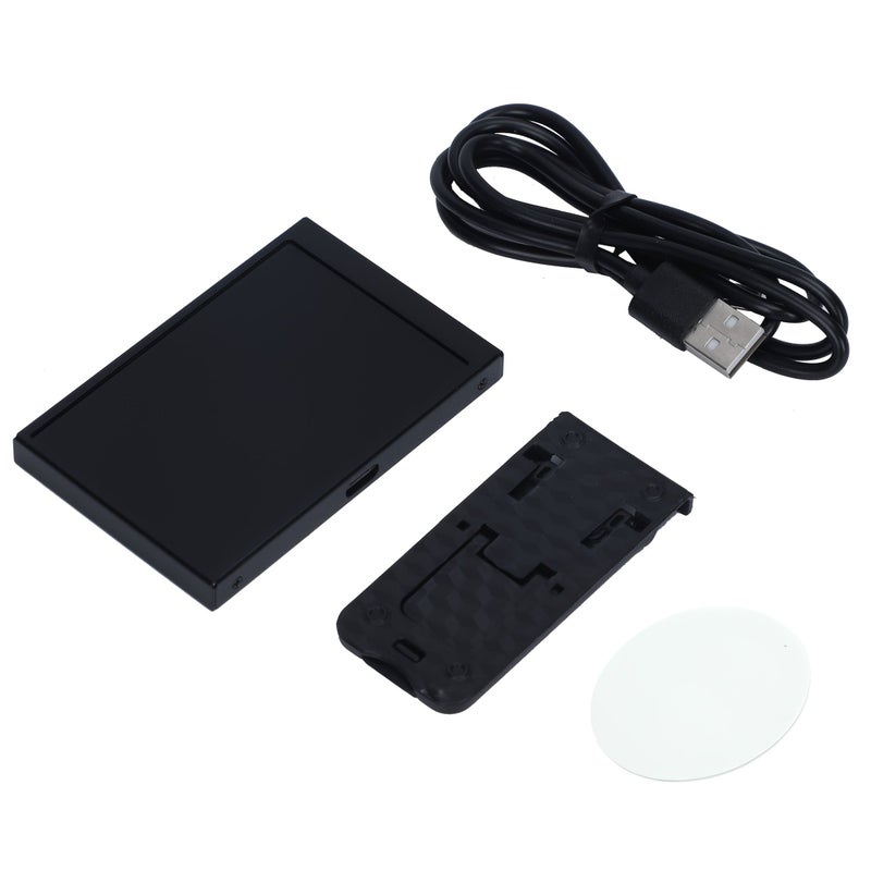 3.5 Inch Secondary Display IPS Full View Angle Monitor USB Surveillance Screen Powered PC Hardware Status Desktop Computer Status Monitor AIDA64 Pre Installed Black - Image 2