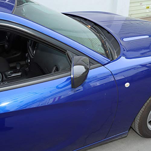 Voodonala Carbon Fiber Side Mirror Trim for 2010-2025+ Dodge Charger & Chrysler 300C, 2pcs ABS Plastic, Triangular, Right & Left, High-Class Decor & Scratch Coverage - Image 3