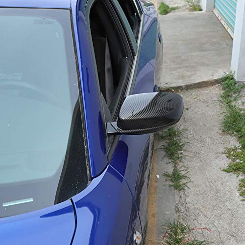 Voodonala Carbon Fiber Side Mirror Trim for 2010-2025+ Dodge Charger & Chrysler 300C, 2pcs ABS Plastic, Triangular, Right & Left, High-Class Decor & Scratch Coverage - Image 4