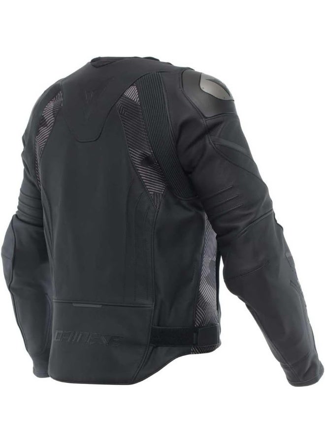 Dainese جاكيت دانيزي أفرو 5 للدراجات النارية جلد رياضي أسود/أنثراسايت، 54 - Image 2