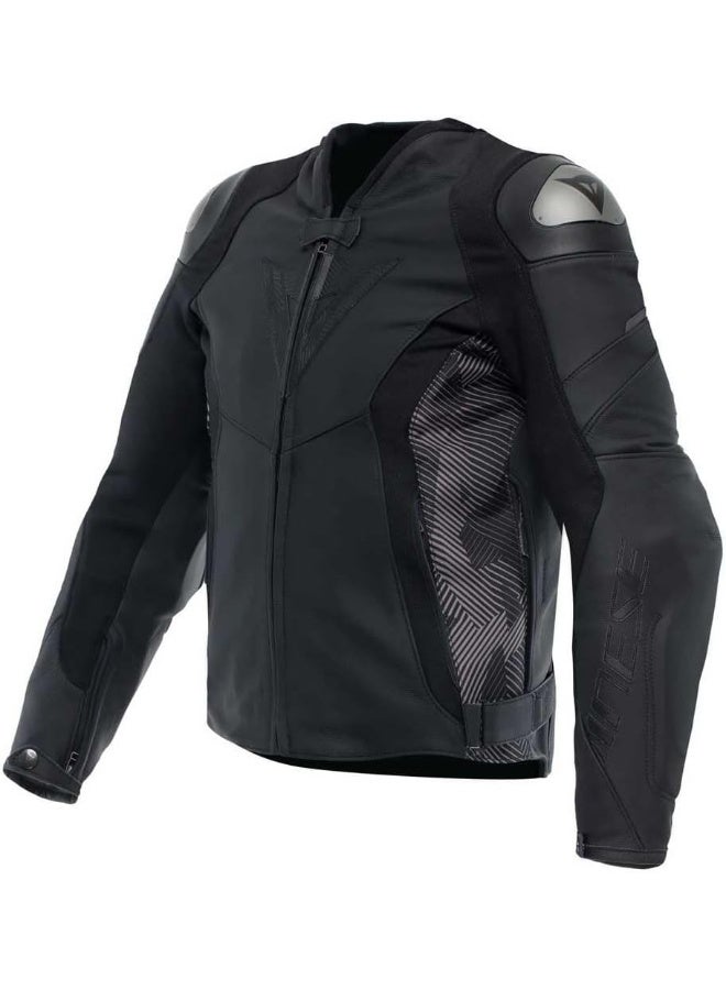 Dainese جاكيت دانيزي أفرو 5 للدراجات النارية جلد رياضي أسود/أنثراسايت، 54 - Image 1