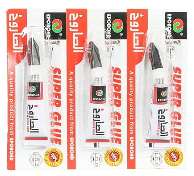 عبوة 3 قطع من غراء الأظافر الصناعية – لاصق قوي وجاف سريع لتثبيت الأظافر الصناعية – متين وسهل الاستخدام - Image 1