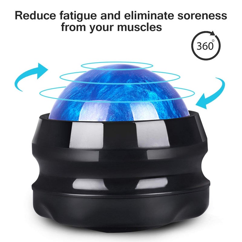 Solacium Manual Massage Roller Ball - Massager and Therapy Tool for Sore Muscles, Shoulders, Arms, Neck, Back, Feet, Body, Deep Tissue, Stiffness, Joint Pain, Stress Relief - Image 4