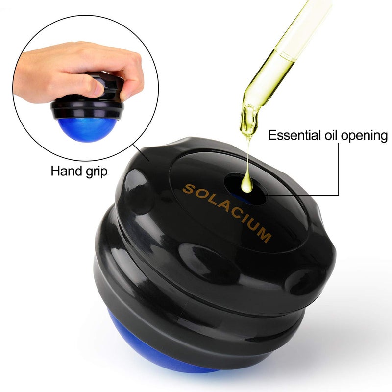 Solacium Manual Massage Roller Ball - Massager and Therapy Tool for Sore Muscles, Shoulders, Arms, Neck, Back, Feet, Body, Deep Tissue, Stiffness, Joint Pain, Stress Relief - Image 5