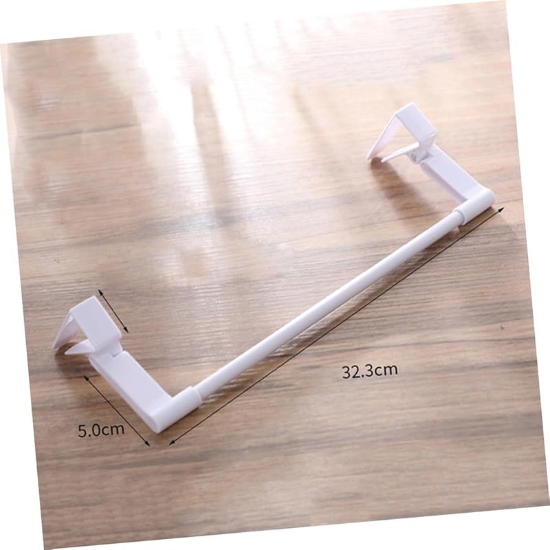 Over The Door Towel Hooks Bathroom Storage Rack Pp Plastic Hanger White - Image 3