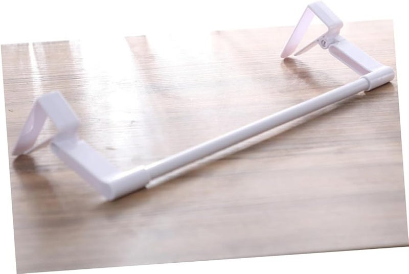 Over The Door Towel Hooks Bathroom Storage Rack Pp Plastic Hanger White - Image 5