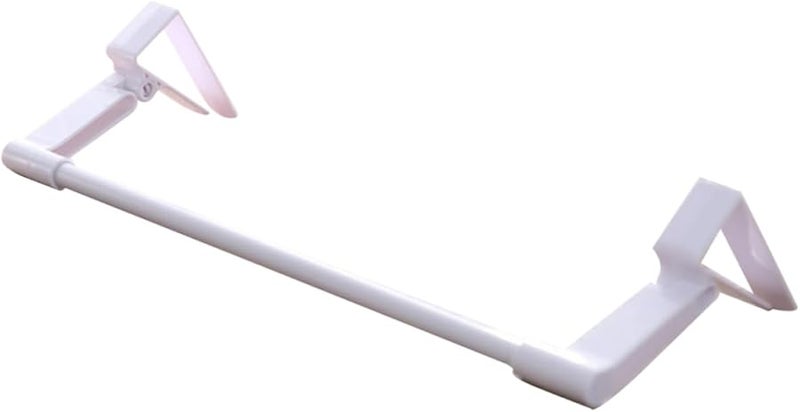 Over The Door Towel Hooks Bathroom Storage Rack Pp Plastic Hanger White - Image 2