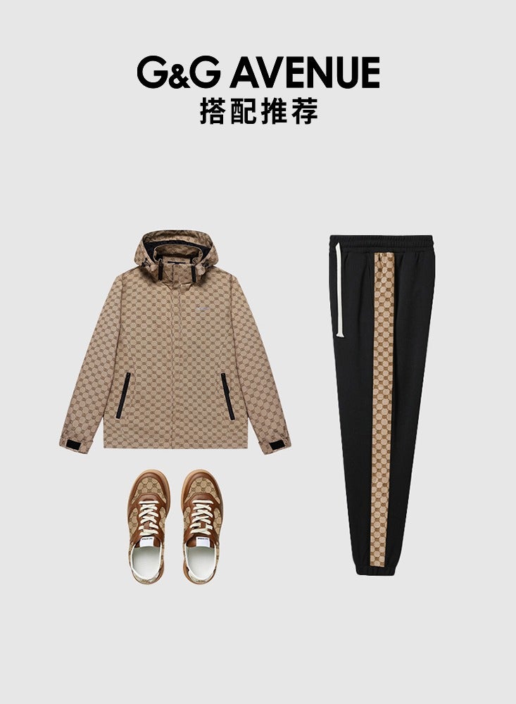 G&G AVENUE Men Winter Jacket Lightweight Hooded Jacket Waterproof Autumn Casual Print Charge Windbreaker  - Image 2