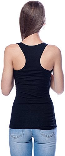 Zenana 4 Pack Zenana Women's Racerback Tank Top Large Black, Black, Black, Black - Image 4
