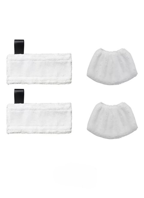 2Pcs Replacement Microfibre Mop Cloths with Pads Set Fits for EasyFix Steam Cleaner SC2 SC3 SC4 SC5 Accessories