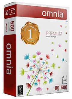 Omnia Copy Paper,A4 Size,80gsm,500 Sheets